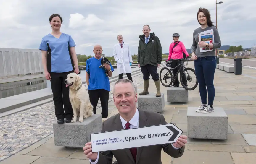 Inverness Campus opening - group of representatives of all aspects of campus use